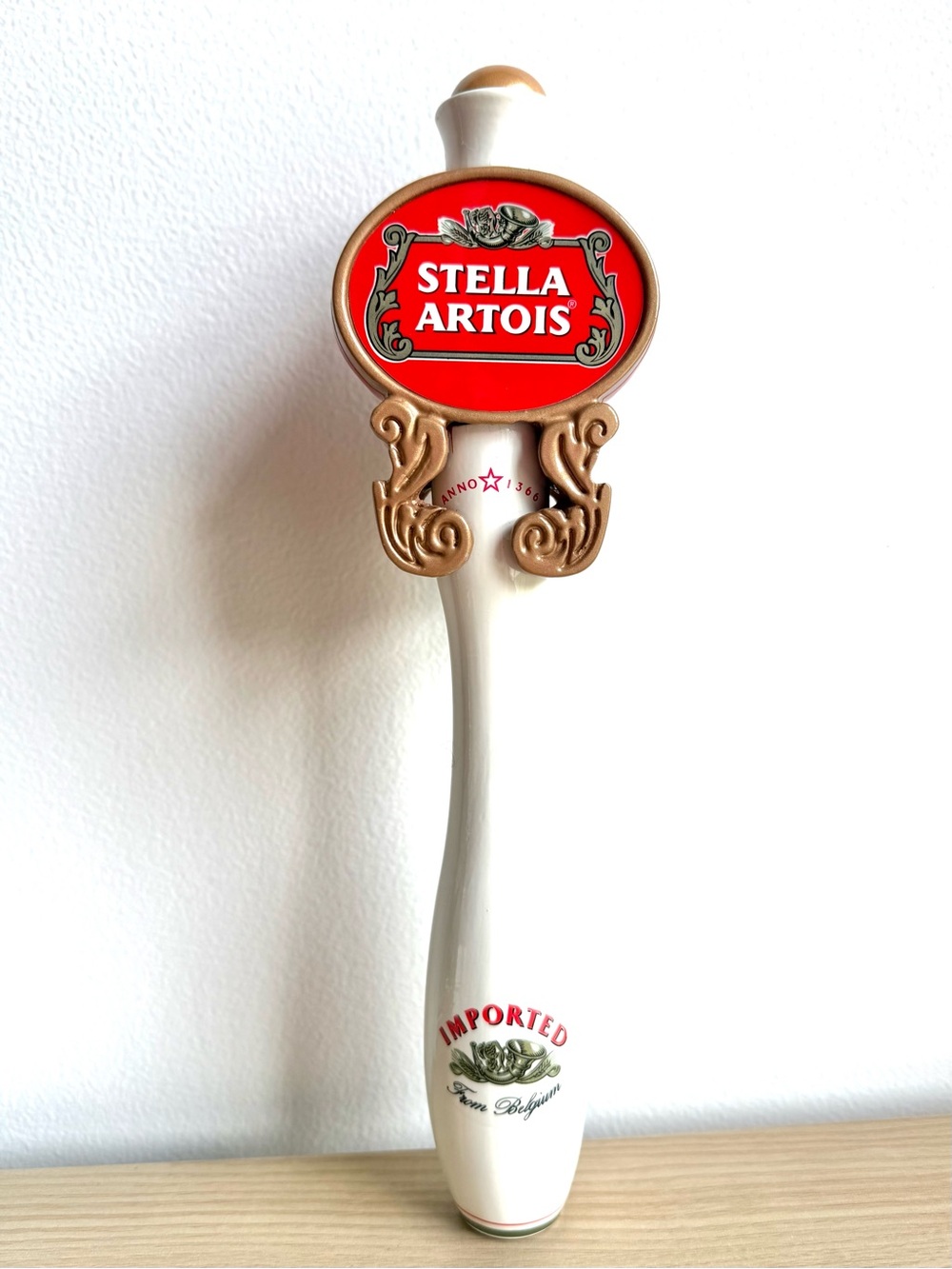 Stella Artois Vintage Craft Beer Bar Tap Handle 11.5" Breweriana Collectible